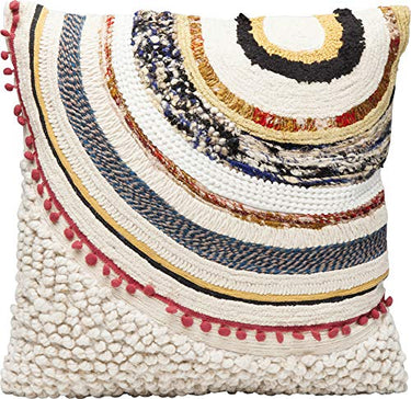Kare Design Kissen Ethno Earth 50x50cm, Mehrfarbiges Dekokissen mit Appliikation und Muster, Quadratisches Kissen für das Sofa, (H/B/T) 53x53x3,75cm im Sale